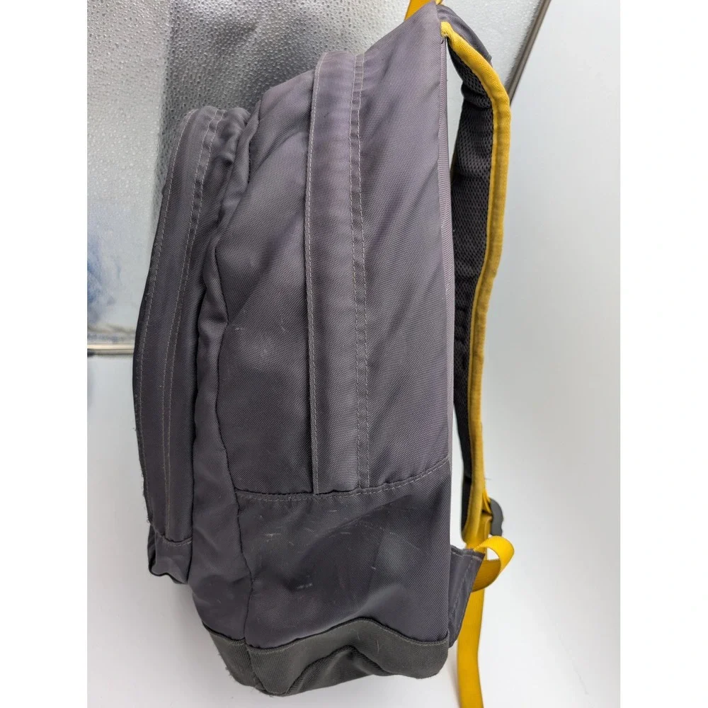 The North Face Vault Backpack Grey Yellow Laptop School Bag